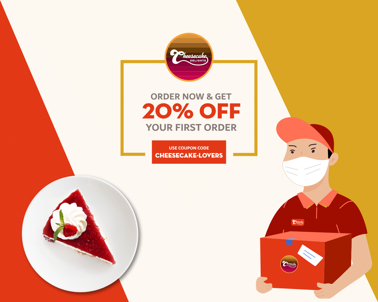 Order Cheesecakes in Pune & Get Flat 20% Off your First Order